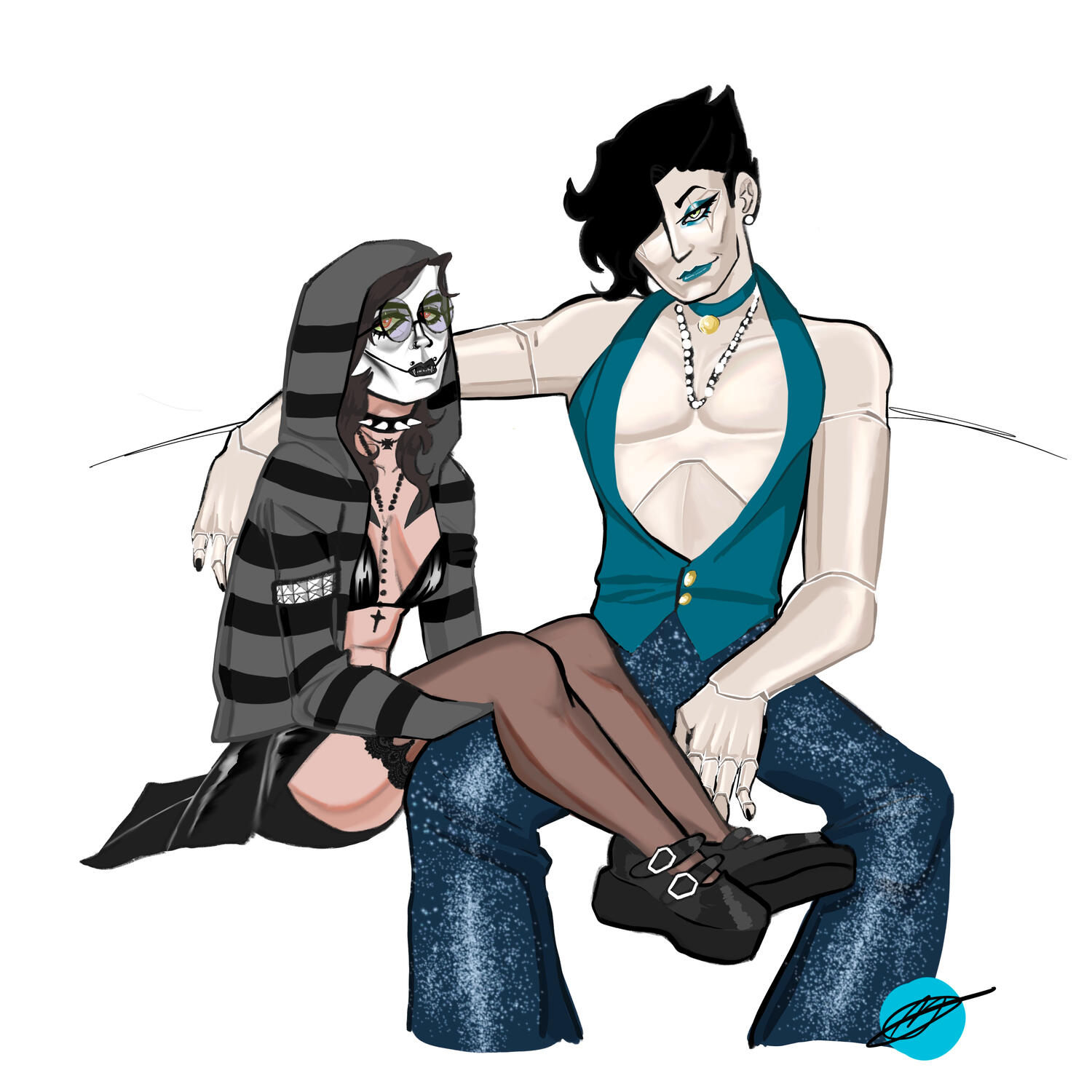 Character design: Cyberpunk Bug and Gigi