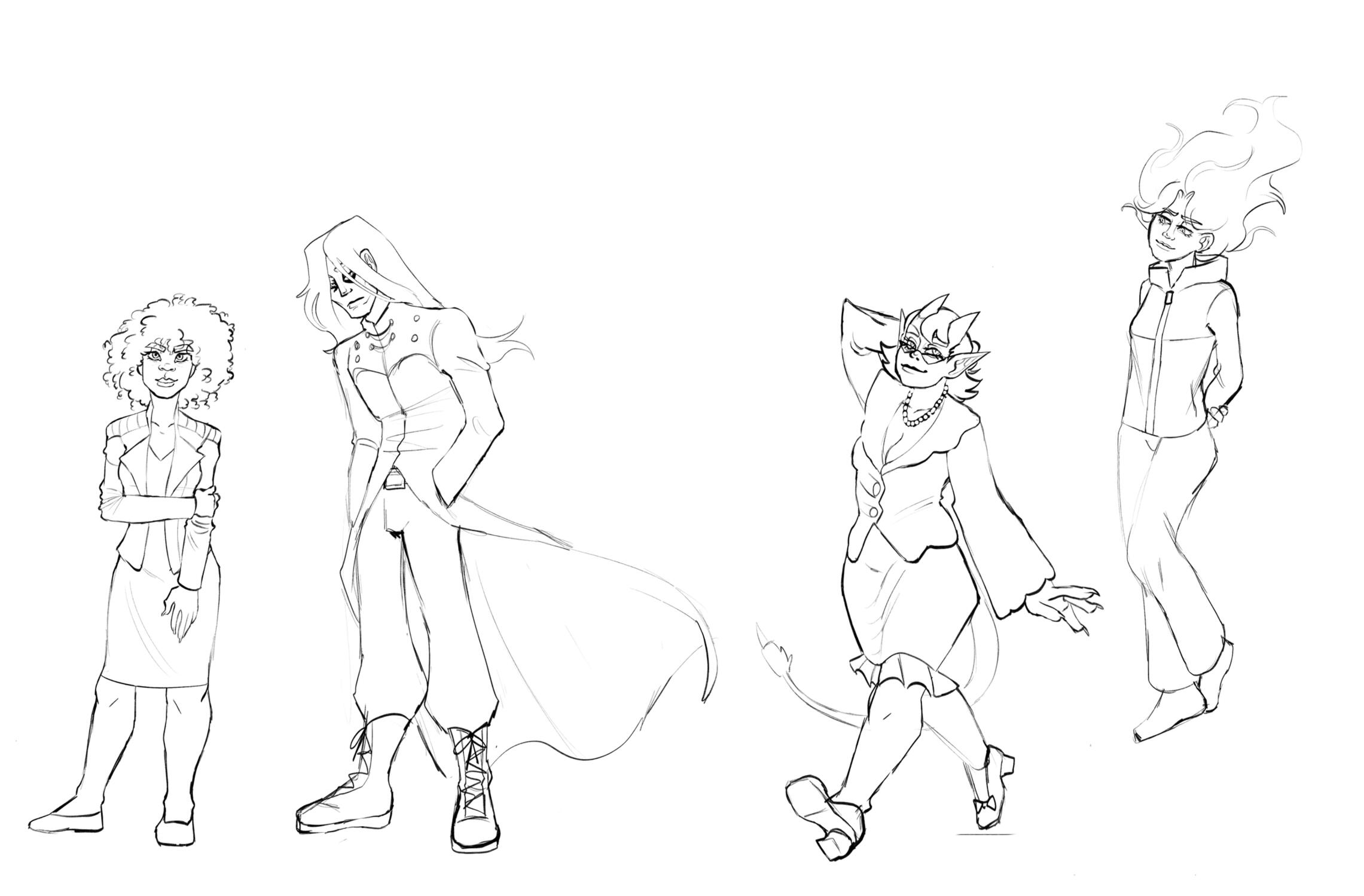 Character design: Urban shadow Line up